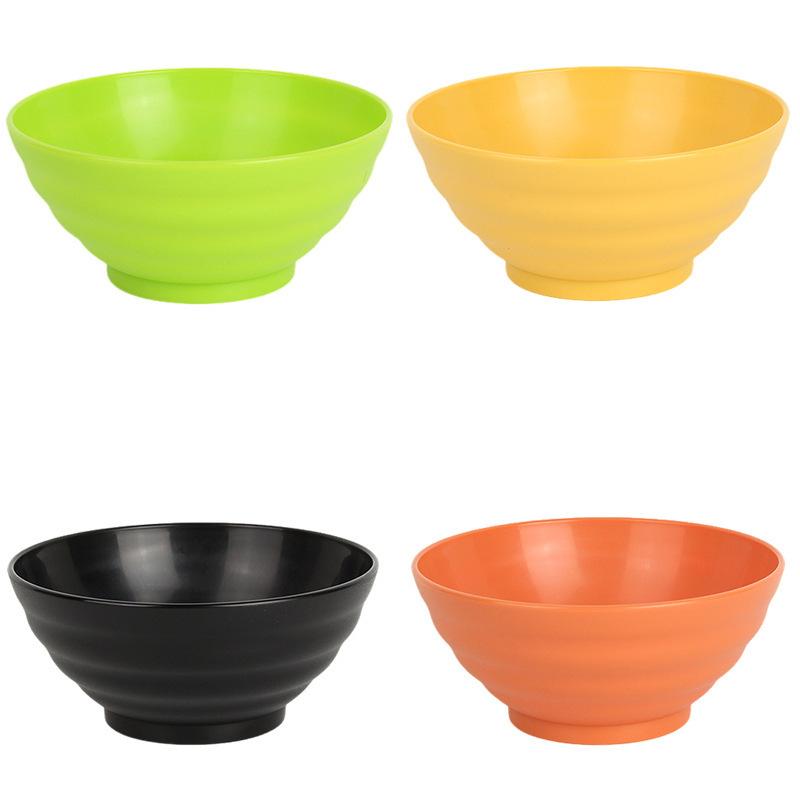Bowls, Household Rice Bowls, Soup Bowls, Breakfast Bowls, Tableware Plastic Bowl Sets, Anti-drop and Heat-resistant