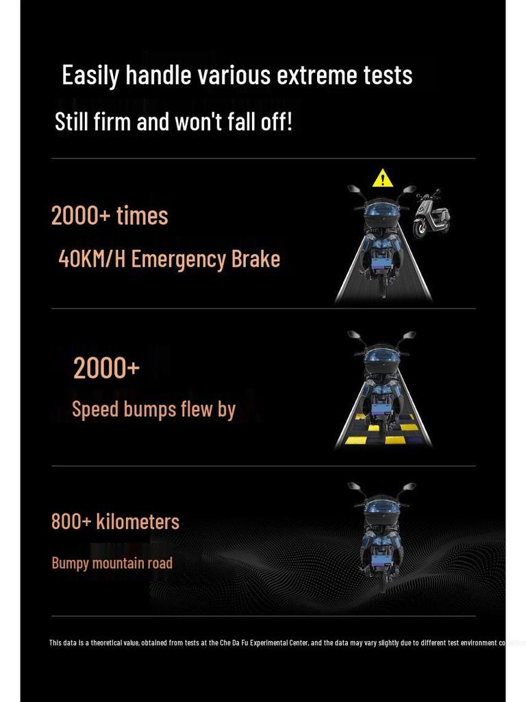 Electric Motorcycle Phone Holder: Anti-shake, Perfect for Navigation and Ride-hailing.