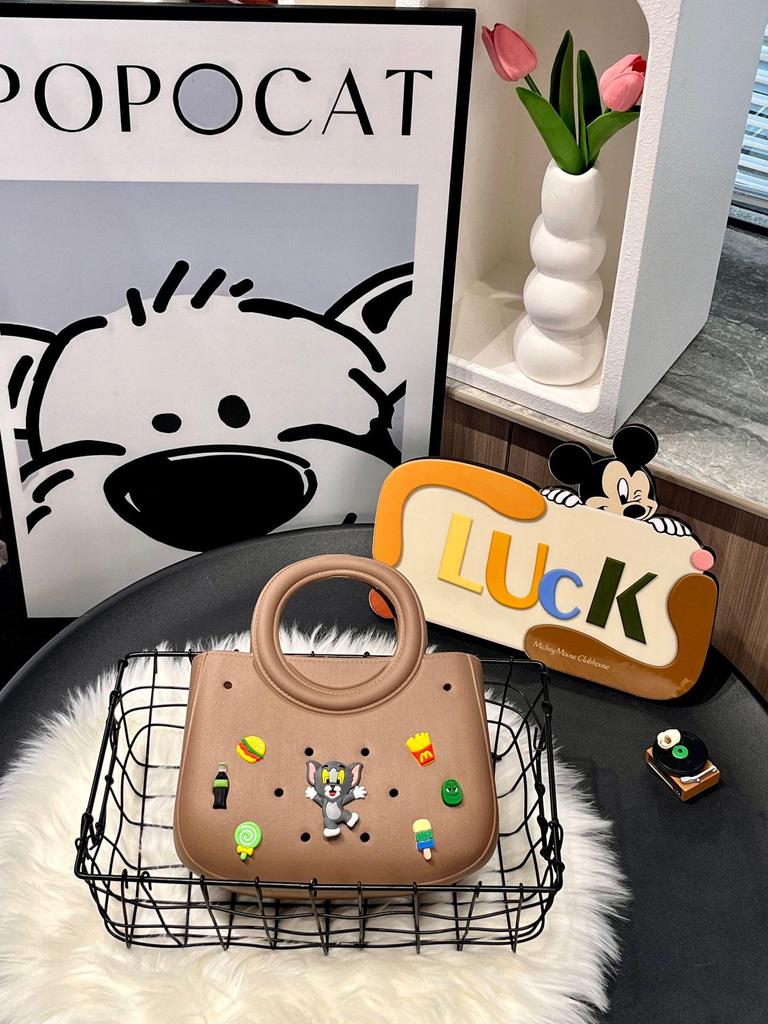 EVA Ultraleichte DIY Lochhandtasche - Trendige Strandtasche für Damen