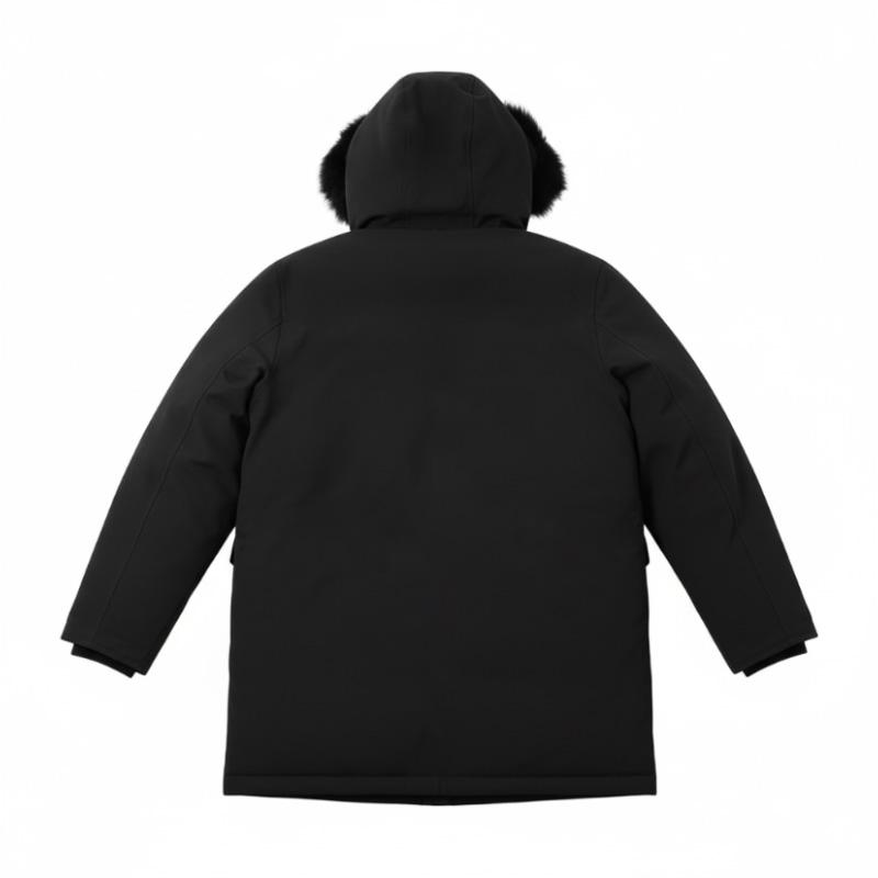 Li Ning Logo Solid Color Warm Classic Zip Up Hooded Down Jacket Unisex outerwear AMMY360-1