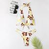 Floral Print Strappy Two-Piece Bikini Swimsuit for Women 2022