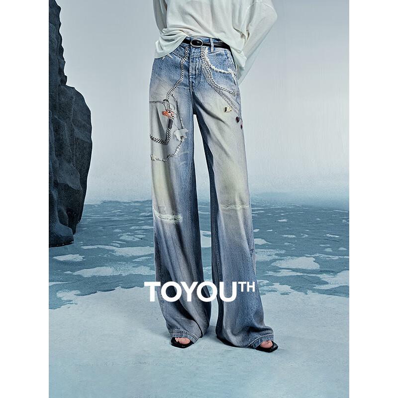 

Chuyu Women s Lyocell Wide-Leg Print Jeans 29