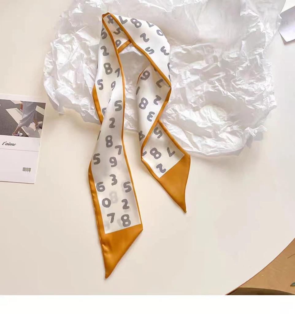 Korean Style Silk Scarf and Hairband Set - Versatile Women's Accessory for Summer