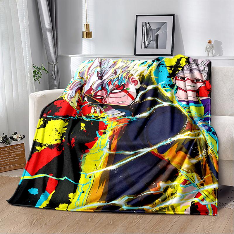 3D DAN DA DAN Anime Cartoon Blanket,Soft Throw Blanket for Home Bedroom Bed Sofa Picnic Travel Office Cover Kids Gift
