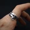 Retro “Zip Up” Zipper Adjustable Open Ring For Men Silver-plated Copper Gothic Punk Edgy  Unisex Accessories Cool Gift