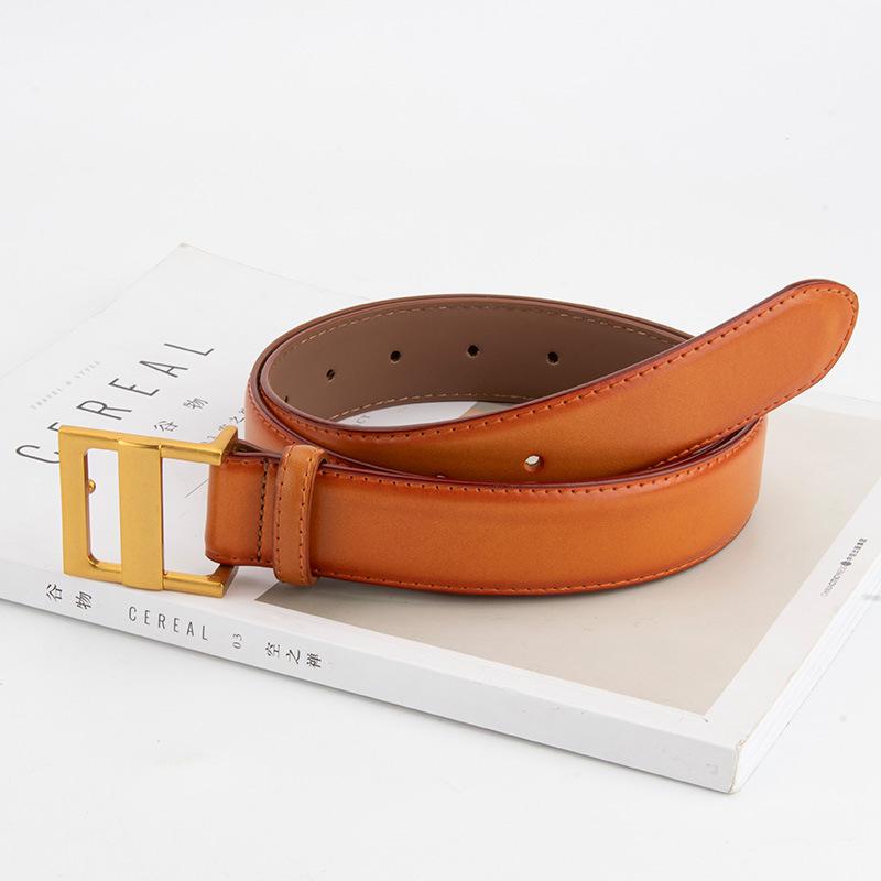 Waist-closing Belt for Ladies High-end Soft and Fashionable Versatile Jeans Genuine Leather Belt Decoration for Ladies