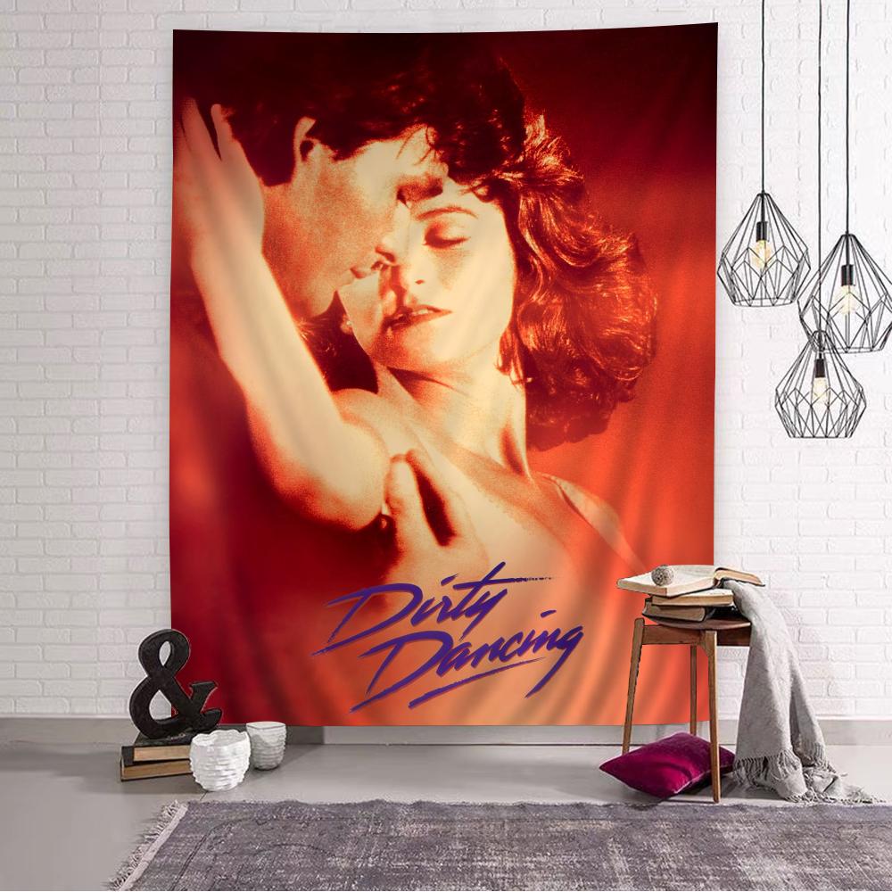 Klassischer Film Dirty Dancing Cartoon Wandteppich Kunst Science-Fiction-Zimmer Heimdekoration Wandbehang Heimdekoration
