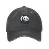 WWF Cute Panda Baseball Caps Casual Distressed Denim Washed Animal Headwear for Men Women Outdoor Running Golf Caps Hat