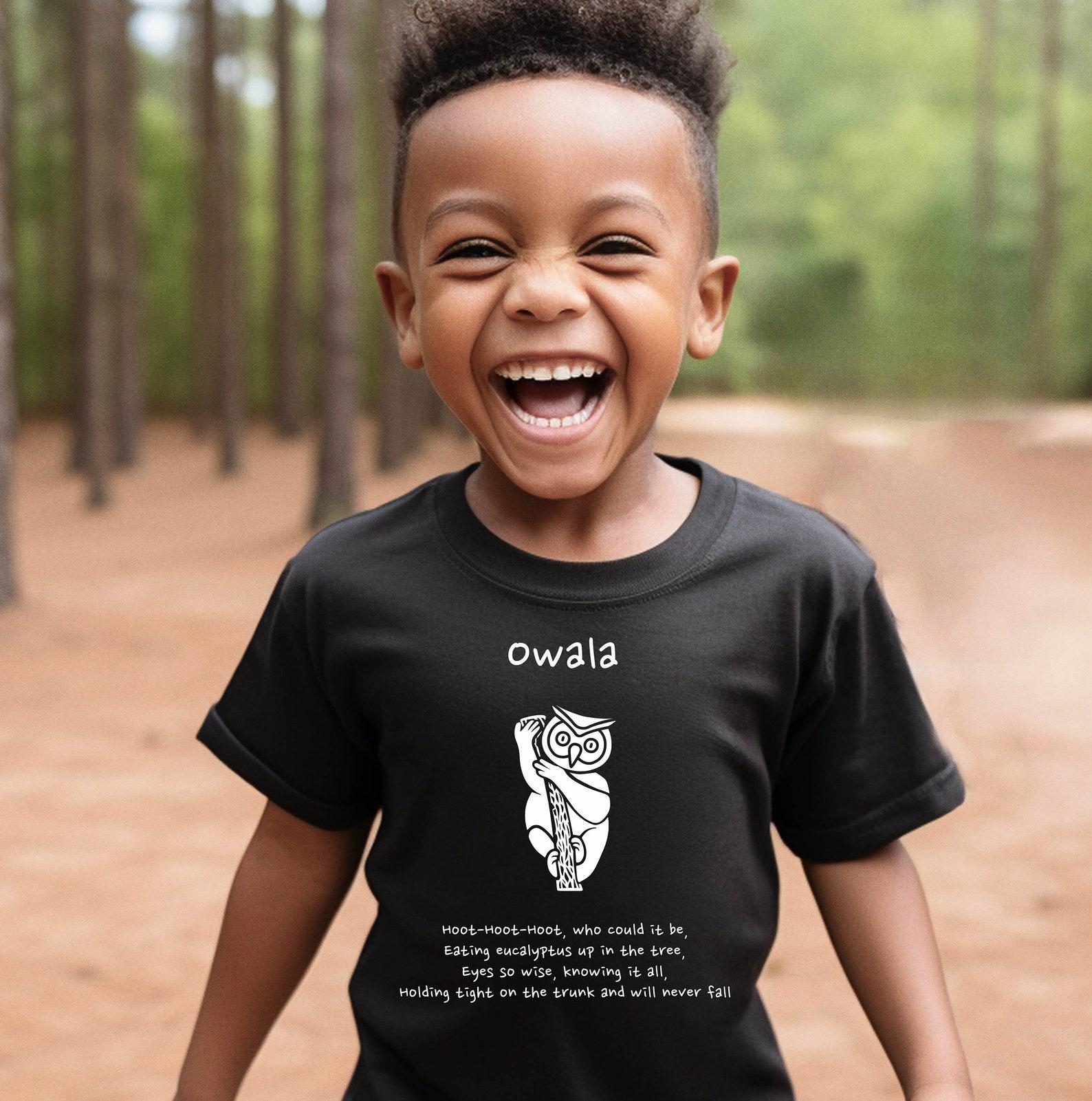 Owala Toddler T-Shirt Mystical Creature Owl Koala Mix S