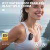 Portable Clip On Speaker with 20M IPX7 Waterproof Builts In Mics Long Playtimes for Hiking Swimming Fitness