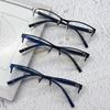 Half Frame Myopia Glasses Anti Blue Light Men's Commercial Glasses Finished Myopia Glasses Eye Protection with Diopter -1.0~6.0