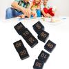 10Pcs Mult Sided Table Game Dices Role Playing Game Dices Acrylic Round Corner Six Sided Dices Teaching Tool Easy to Use
