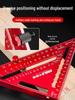 Industrial-Grade Aluminum Alloy Multifunctional Triangle Ruler - Thickened, High-Precision 90° Woodworking Measuring Gauge
