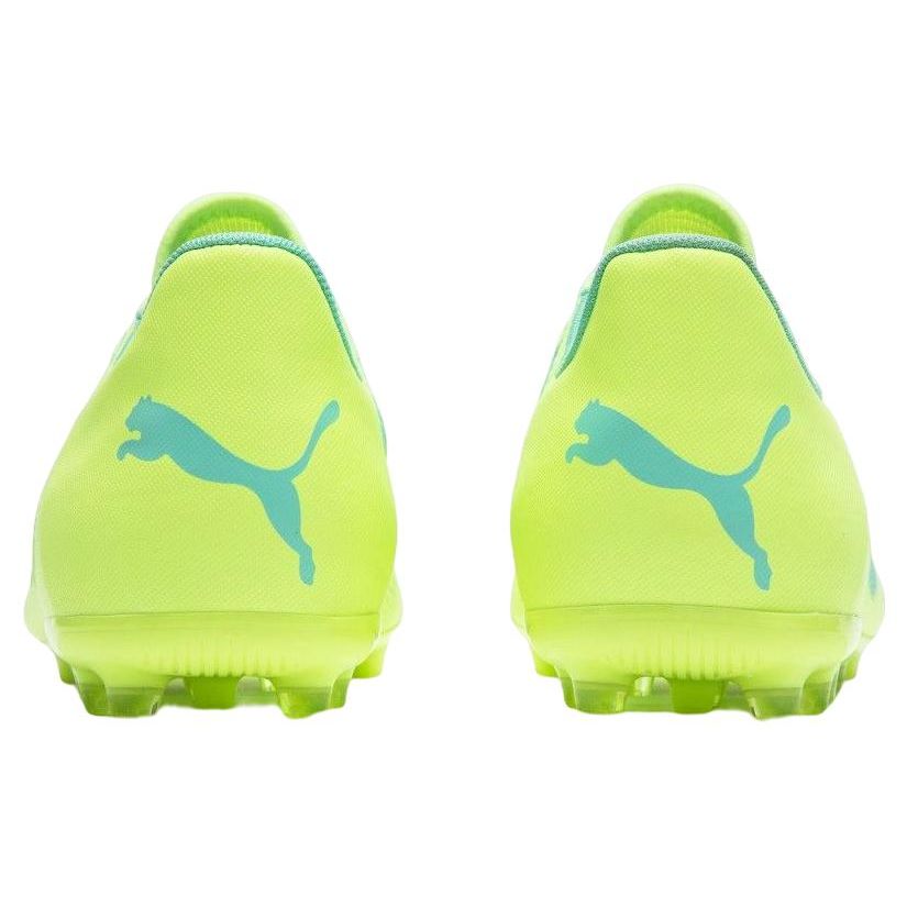 Puma Future Play Round Toe Lace-Up MG (Rubber Short Stud) Soccer Shoes Men Soccer Shoes Yellow Green 107190-03