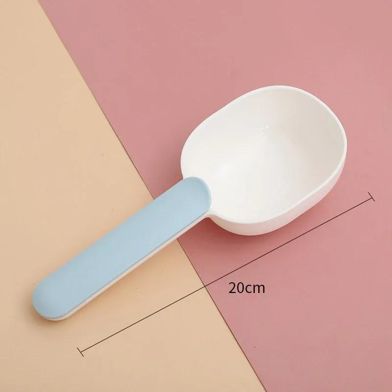 Pet Food Scoop Cat Food Dedicated Measuring Spoon Pet Food Shovel with Handle Closure Clip Multifunctional Pet Feeding Spoon