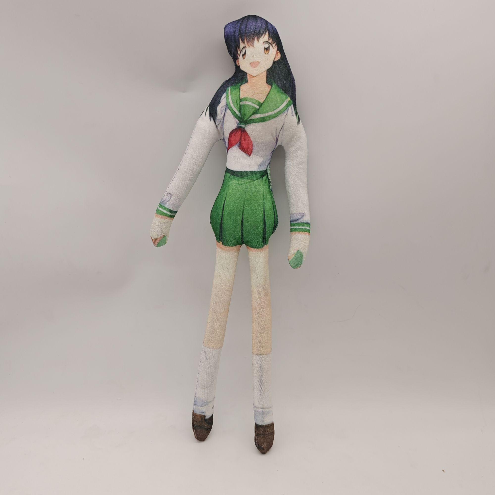 28cm Inuyasha Sesshomaru Kikyo Miroku Abstract Rat Pluche Pop Met Interne Draadframe Vrij te Positioneren Geen Witte Randen