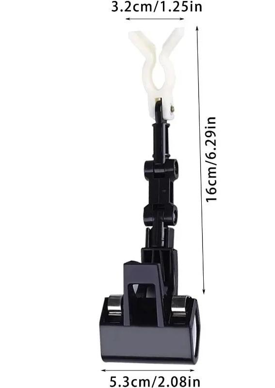 

Reinforced Pole Bracket Rear Hanging Fishing Supplies Accessory Fishing Bracket Bridge Raft Fishing Rod Rack Non-Slip Luminous