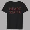 T-shirt Classica da Uomo Casual Girocollo Serie con Stampa Muri Commuter Versatile Traspirante Camicia Nera