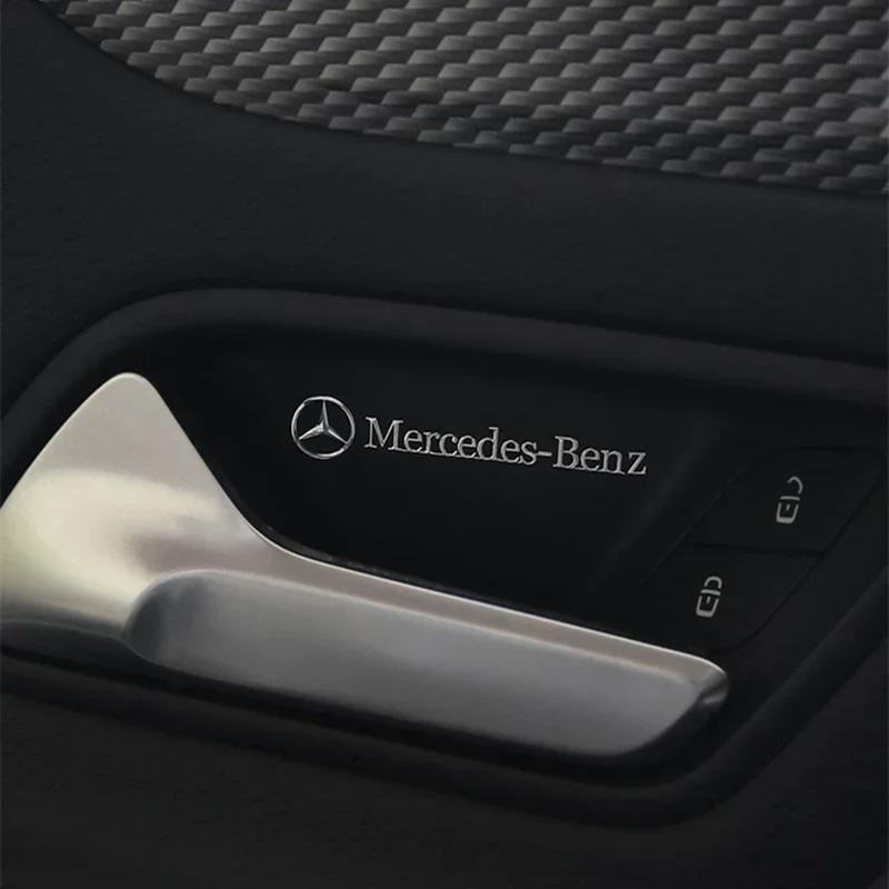 Car Sticker Car Metal Emblem Wiper Stickers Reflective Decor Decals For Mercedes benz A C E S Class CLA CLS W212 W213 W204 W205