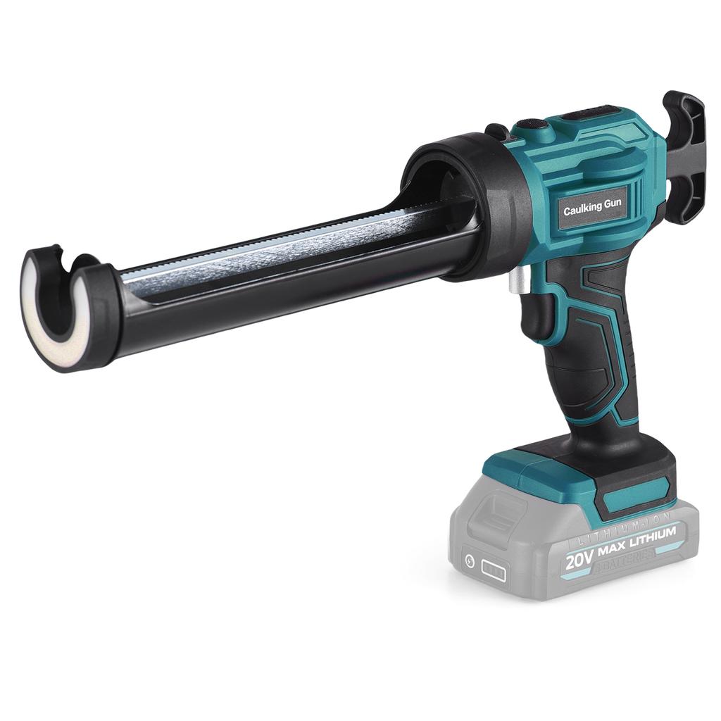 Cordless Caulking Machine 20V Hand held Electric Caulking Tool Kit 4 Adjustable Speeds and LED Light Design for Filling
