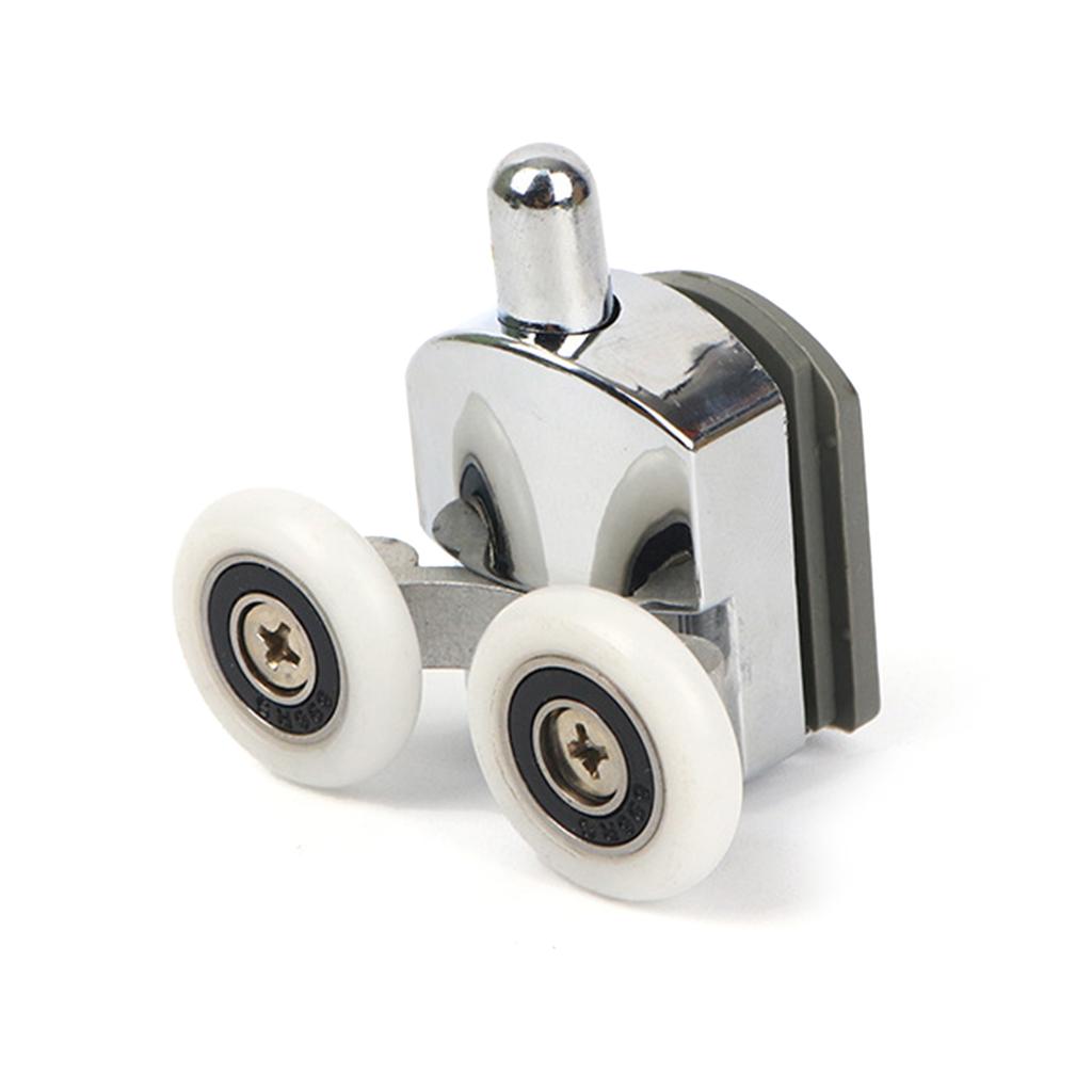 Einfache Installation Duschrollentüren Höhenverstellbare & Antikollisions-Türrollen 4 Stück/Set für Badezimmer-Glastüren