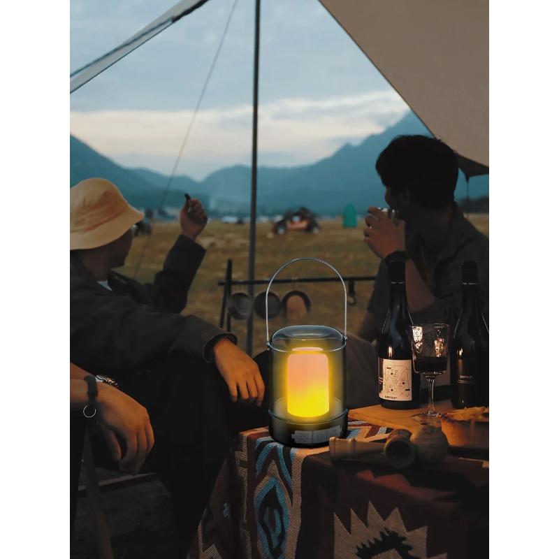 Outdoor Camping LED Flashlight Touch 3 Colors USB Rechargeable Portable LED Tent Lanterna Outdoor Portable Emergency Light Bulb