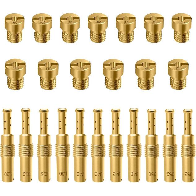 Strongthium 24 Pcs Carburetor Jet Kit For Nibbi FCR-MX PE PJ PZ PWK CVK GY6 99101-393 N424-21