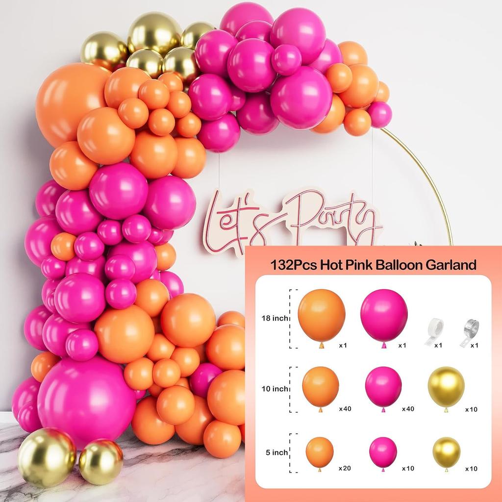 Autumn Balloon Set Orange Balloon Chain Birthday Party Arch Scene Atmosphere Birthday Arrangement