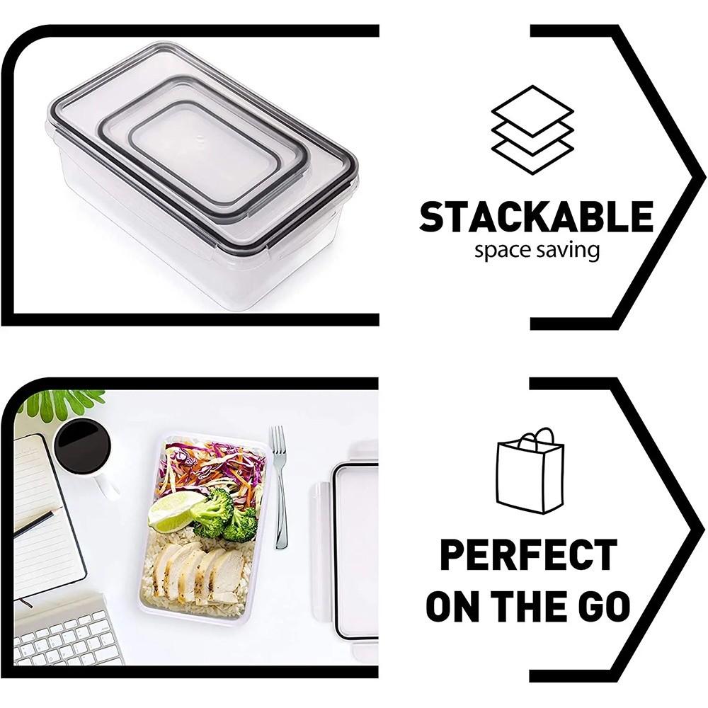 Microwave Safe Food Storage Containers Fresh-keeping Cover Meal Prep Containers  Kitchen Use
