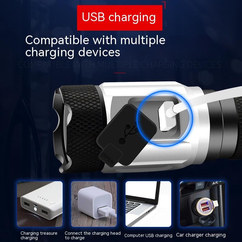Powerful 4*XPG LED Mini Flashlight Rechargeable Camping Tactical Lamp Use 18650 OR 18350 Battery Waterproof Torch With Pen Clip