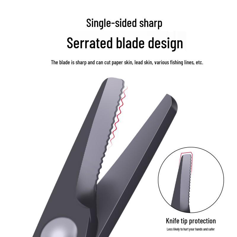 Professional Multi-functional Titanium-Plated Fishing Scissors with Stainless Steel for Line and Lure Cutting