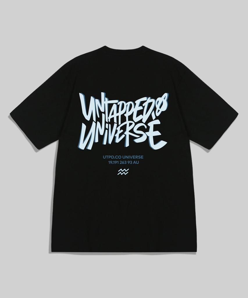 UNTAPPED STUDIO Universe Overlap Pure Cotton Big Oversized Short Sleeve T-Shirt 4 Colors