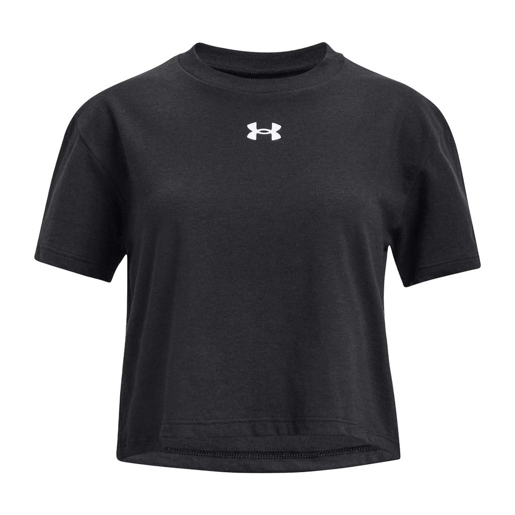 Under Armour Childrens/Kids Sportstyle Crop Logo Short-Sleeved T-Shirt