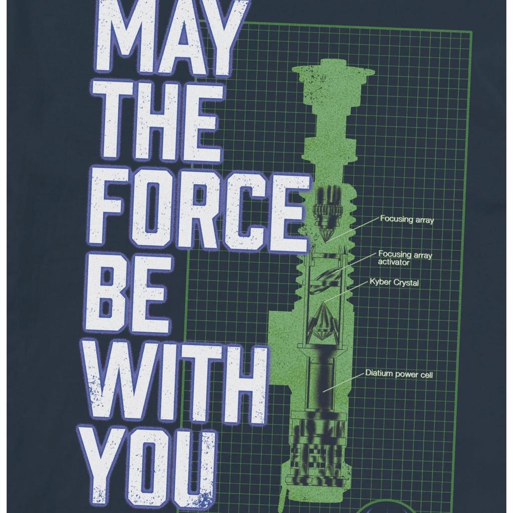 STAR WARS Mens Force Lightsaber T-Shirt