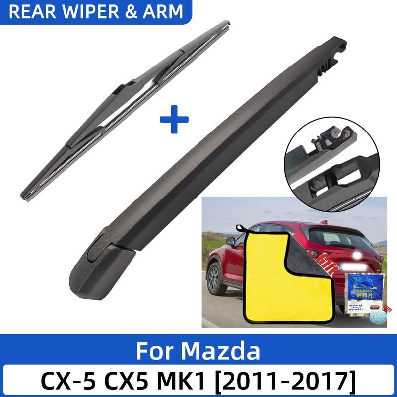 2PCS Car Rear Wiper Blade and Arm Fit for Mazda CX-5 CX5 MK1 2011-2017 Car Rear Window Windshield Wiper Blade Arm Set
