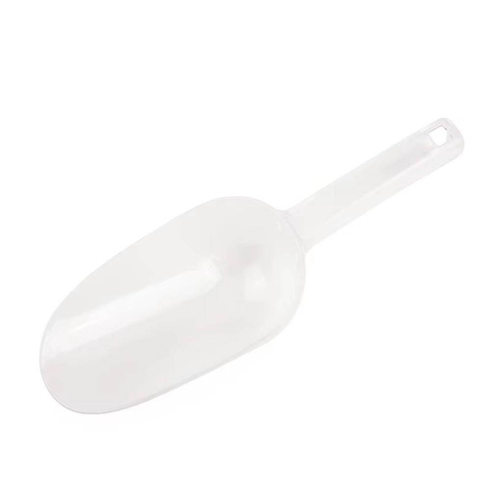 Transparenter Eiswürfelbehälter-Schöpfer Mini Runde/Eckige Öffnung Küchen-Utility-Schaufel Bar-Zubehör Ergonomischer Griff Lebensmittel-Schaufeln