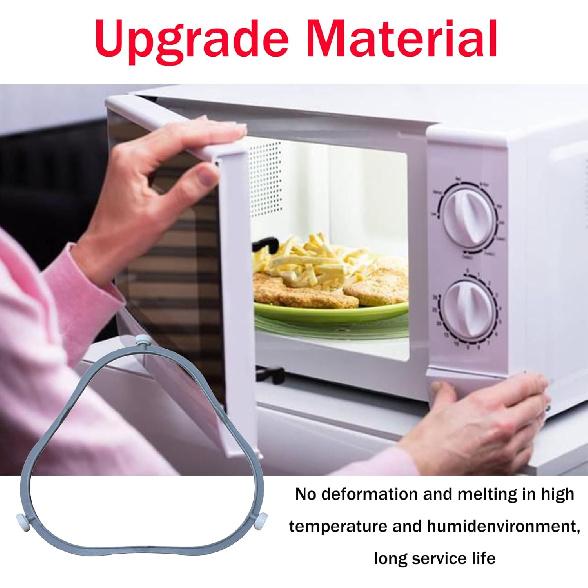 7.48inch W11252182 8206227 Rotating Ring Roller, Microwave Turntable Ring 8206227, Middle Glass Plate Tray Support Holder, Replacement Inner Ring for