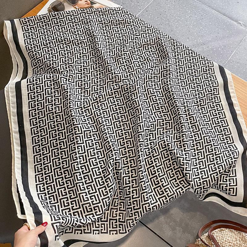 

1 шт 180*90 см сохраняют тепло новый элегантный роскошный шелковый шарф украшение шаль защита от солнца с женской модой 90*180cm