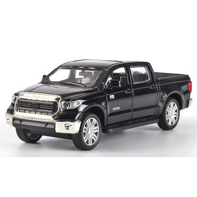 1/32 Ölçekli Toyota Tundra Off Road SUV Pikap Kamyonet Alaşım Metal Diecast Araba Modeli Ses ve Işık Yetişkin Koleksiyonluk Hediyeler Mini GT Hediye