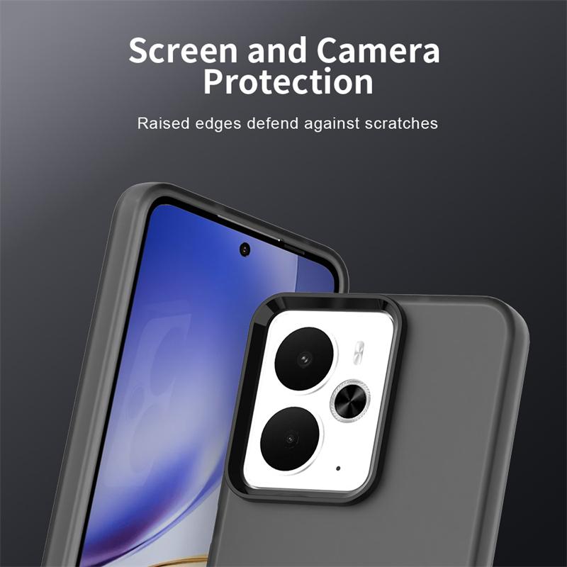 Anti-Drop Candy Color Phone Case For Realme P3 Matte PC Transparent Back Case Realme P3 5G Cover For Realme P3 Case 6.67 inch