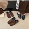 Inner Height-increasing Women's Shoes Retro Brown Loafers Women's 2025 New Autumn and Winter British Style Small Leather Shoes One-pedal Single Shoes