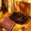 Multifunction CD Album Player Wireless Bluetooth Speaker Small Portable Audio Record Player Camping Sound Bar