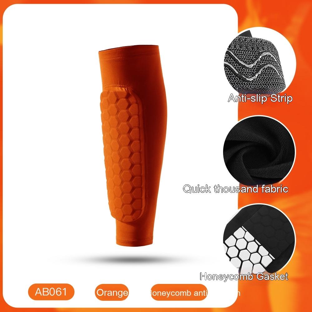 1/3 Pcs Leg Sleeves Shin Guards Shockproof Honeycomb Nylon Support Sock Shin Protector Soccer Gear Soccer Shields Sports Legging