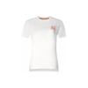 Letter Print Sports Knit Short Sleeve Drop Shoulder T-Shirt Women T-Shirts Cloud-White A11W417105F-WT