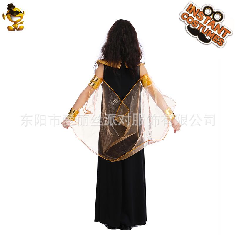 Kinder Kleopatra Mädchen langes Kleid Kostüm, Halloween Maskenball, Feiertag Karneval Kostüm