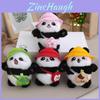 Delightful Mini Plush Panda Keychain Doll Cuddly Stuffed Animal Pendant