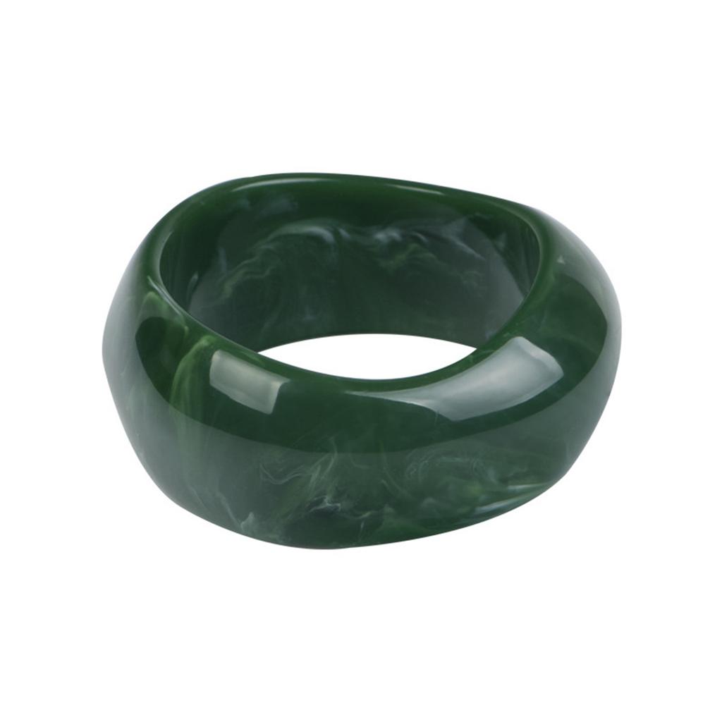 Cool Vintage Exaggerated Irregular Acrylic Resin Chunky Bangles Women Kpop Geometric Charm Bangles Bracelets Retro Jewelry Boys