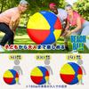 SALUDABLE Large Beach Ball, Giant Vinyl Ball, Rolling Ball, Kids Game Toy (80cm)
