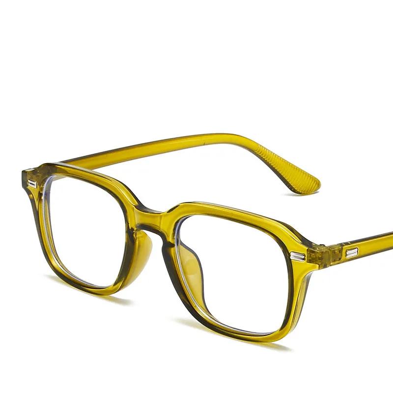 

New Anti Blue Light Vintage Square Glasses Women For Men Luxury Brand Designer Myopia Prescription Rainbow Eyewear Optical Frame