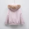 90 fleece fox hair tooling parker jacket down jacket women's clothing winter thickened warm jacket